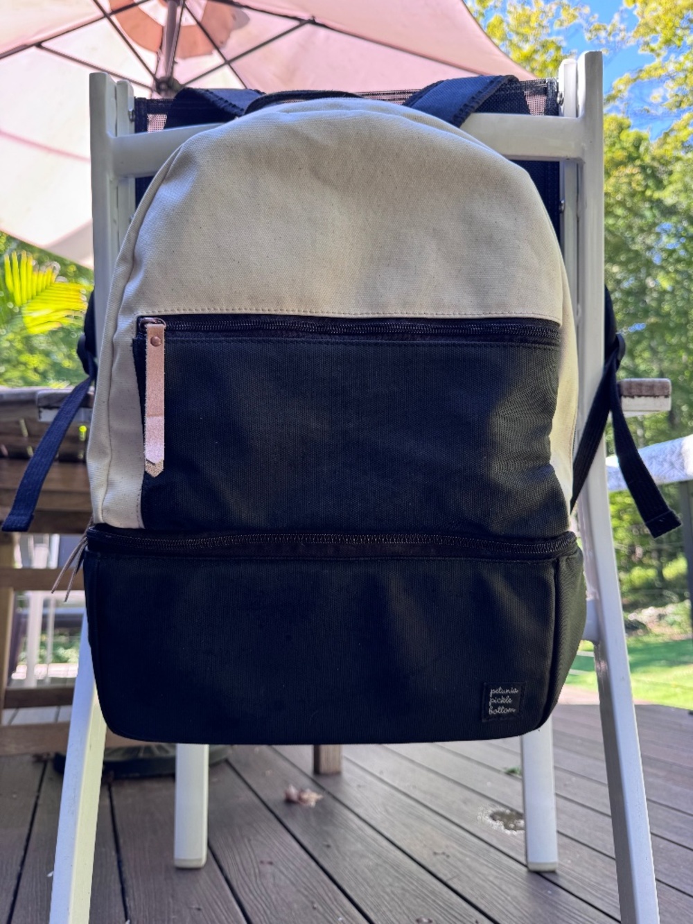 Petunia Pickle Bottom leather diaper backpack